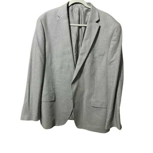 MICHAEL Kors Silk Wool Blazer Sportcoat 46L Gray 3 Button Corporate Office