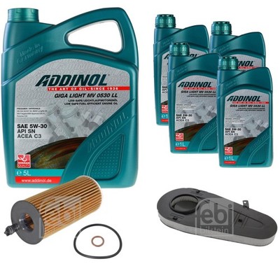 FEBI Inspektionspaket 9L ADDINOL GIGA LIGHT MV 0530 LL für BMW 5er Touring F11