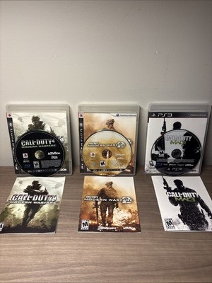 COD Trilogy MODERN WARFARE MW 1 2 3 PS3 Tested Complete CIB CLEAN