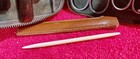 Vintage FILAX Brown Leather Manicure Kit Scissors, Nail File, Tweezers Germany — photo 4