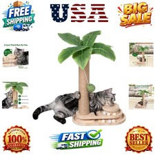 Cat Scratching Post Cat Scratcher Interactive Toy with Dangling Ball for Indo...