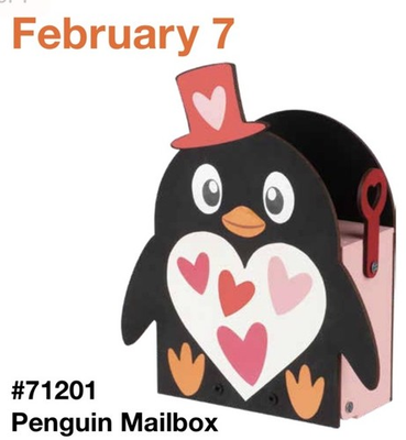 #ad Home Depot Penguin Mailbox Kids Workshop Kit Pin Included February 2026 NEW $14.95