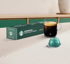Nespresso Vertuo Starbucks Pike Place Roast 50 Capsules Cocoa Praline Coffee