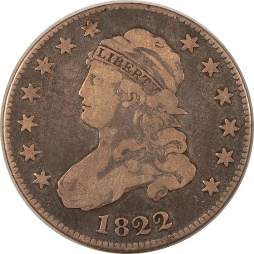 1822-P Capped Bust Quarter — photo from another recent sale
