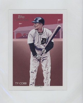 2010 Topps National Chicle Cabinet Boxloaders Ty Cobb by Dave Hobrecht HOF 0au4