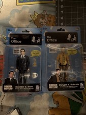 The Office Series 1 Action Figure Lot Michael G. Scott & Dwight K. Schrute NIB