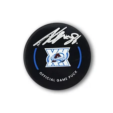 Martin Necas Autographed Colorado Avalanche 30th Anniversary Official Puck