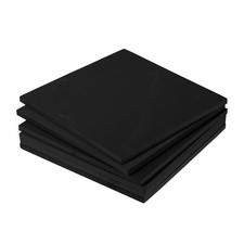 6Pcs EVA Foam Sheets Black 9.8 Inch x 9.8 Inch 10mm Thick Crafts Foam Sheet
