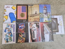 Set of 9 Different Mint Sealed USPS Topical Postcard Sets 2005-2009