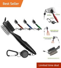 Effective Golf Brush Groove Cleaner - Retractable Design for Easy Attachment
