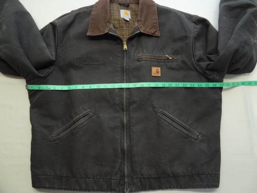 Carhartt XL J97-BLK Duck Canvas Work Farm Jacket VTG Blanket Lined USA Fabric by Carhartt, Size XL, $205 - Photo 8