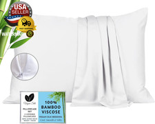 Pillow Cases - 100 Viscose Derived from Bamboo - Cooling Pillowcase - King Size