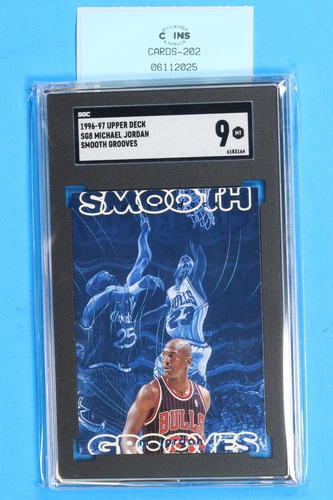 1996-97 UPPER DECK SG8 MICHAEL JORDAN SMOOTH GROOVES SGC 9 MINT CARD-202