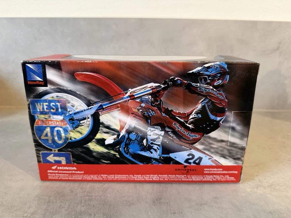 2003 Ernesto Fonseca #24 Honda Racing CR250R 1:12 Newray Dirtbike Toy Rare New - Image 2 of 4