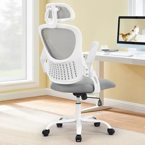 Home Office Desk Chair, Ergonomic High-Back Mesh Rolling Work Computer Chairs wi