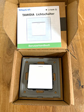 TAWOIA Smart Home Lichtschalter Wandschalter An/Aus 1-fach quadratisch Weiß