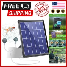 Portable Solar Air Pump for Fish Ponds - Efficient Aeration & Battery Backup