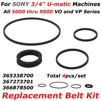 For Vintage SONY Replacement Belt Kit for U-matic 3/4'' VO-9850 VO-5800 VO-5850
