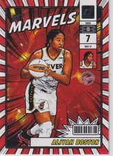 2025 Donruss WNBA #10 Aliyah Boston Net Marvels Basketball Trading Card