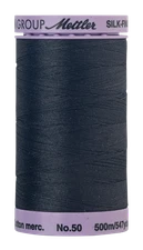 Mole Gray 0348 | Silk-Finish Cotton 50wt - #9104 (500M / 547Y Spool) | Mettler