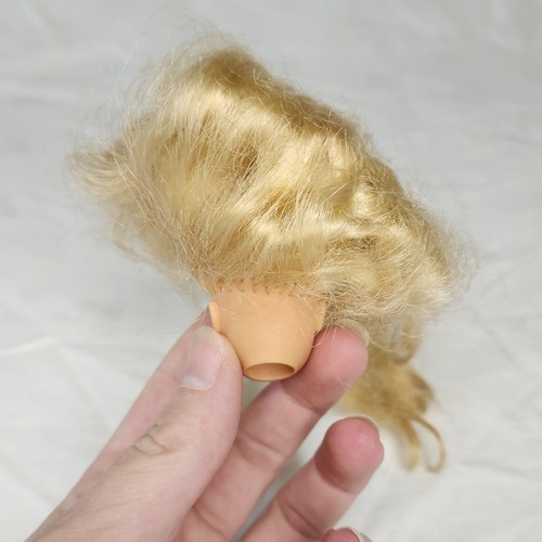 Barbie Head Only Superstar Era Blonde 1980s Blue Eyes Replacement Or OOAK Doll - Photo 4/8