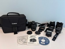 Canon Rebel T5 EOS 1200D Camera Bundle - Bag/Charger/Lens/Converters  More