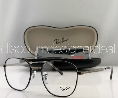 Ray-Ban RB6534 Gunmetal Metal Square Eyeglasses Frames 3187 53mm Authentic NEW