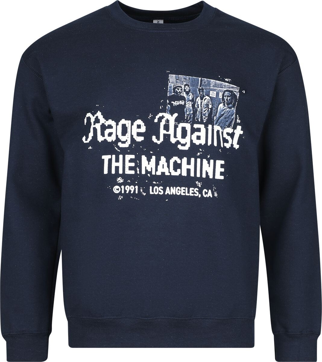 Толстовка Rage Against The Machine с надписью Herren Pixelated navy Band-Товар, Группы