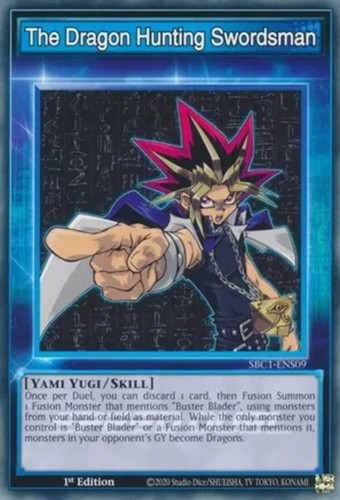 The Dragon Hunting Swordsman SBC1-ENS09 Speed Duel: Streets of Battle City Common 1st Edition