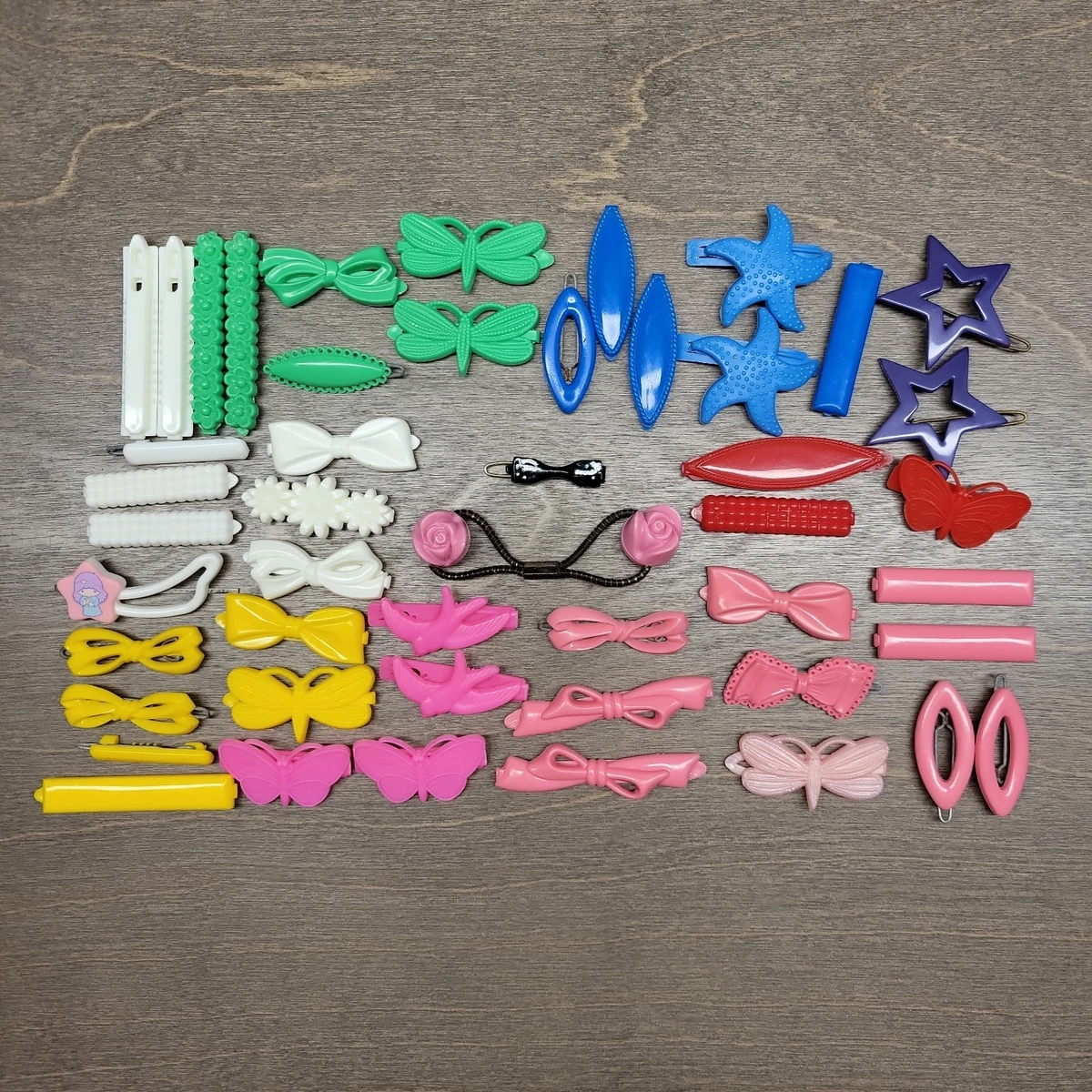 Vintage Plastic Hair Clips Accessories for sale | eBay