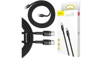 Kabel USB-C -Igt/Br USB-C Baseus Cafule CATKLF-HG1 200Cm 60W 3A Pd 2.0 Qc 3.0 Cz