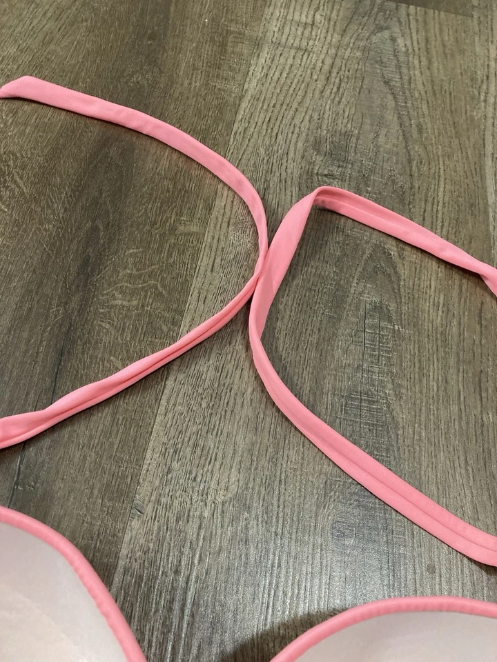 Victoria’s Secret Swim Hottie Halter Pink Underwired Bikini Top Size 34D - Image 3 of 4