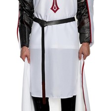 Medieval Black Faux Leather Belt Adult Costume Accessory