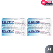 4x Bepanthen Ointment 100g Dual Action for Nappy Rash and Skin Recovery