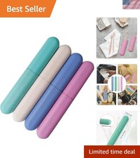 4 Pack Travel Toothbrush Case, Holder Toothbrush Travel Containers for Trip H...