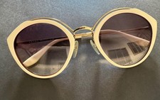 Prada Women s Sunglasses SPR18U Butterfly White Burgundy, Stylish, Gently Used