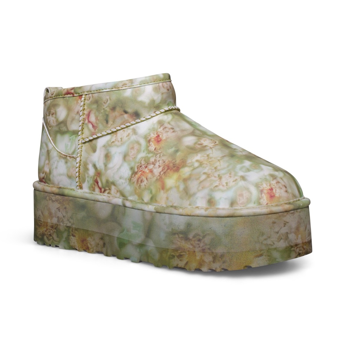 UGG X COLLINA STRADA ULTRA MINI PLATFORM GREEN FLORAL ALL