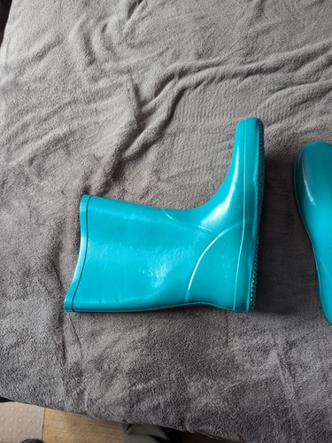 Womens Wellies Size 7 Turquoise - Picture 4 of 6