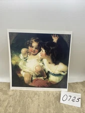 VTG Sir Thomas Lawrence - “The Calmady Children” Unframed Print 10”X 10”