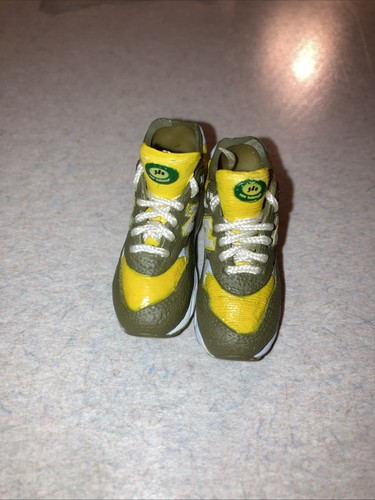 1/6 Scale New Balance 12" Action Figure Shoes Army Green/Yellow - Picture 5 of 7