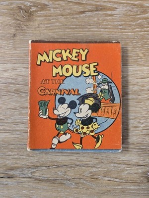 1934 Mickey Mouse At The Carnival Childrens Book Whitman