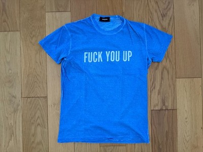 Dsquared2 T-Shirt S74GD0450 Blue Graphic Print Size L