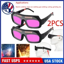 Auto Darkening Goggles Mask Welding Glasses Safety Automatic Dimming Welder X 2