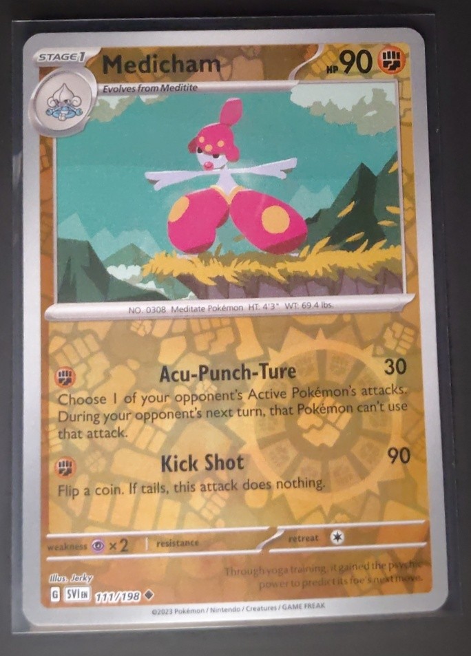 2023 Pokemon Scarlet & Violet Medicham #111/198 Reverse Holo
