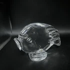 Steuben Glass Fish w/ Large Round Flat Face 4.5" Signed #8016 George Thompson
