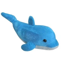Destination Nation Blue Dolphin Plush Gifted Stuffed Animal by Aurora 10" Blue  