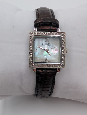 Badavici Women\'s Watch Badavici Marcasite Watch Women 24mm Silver Tone MOP Inlay  main image 2