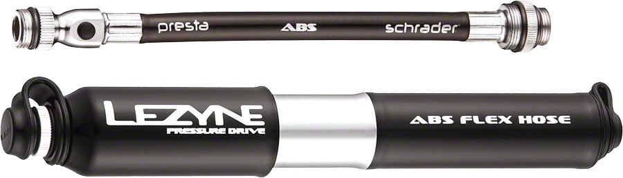 Мини-рамный насос Lezyne с приводом от давления ABS маленький ЧерныйПолированное серебро 10790₽