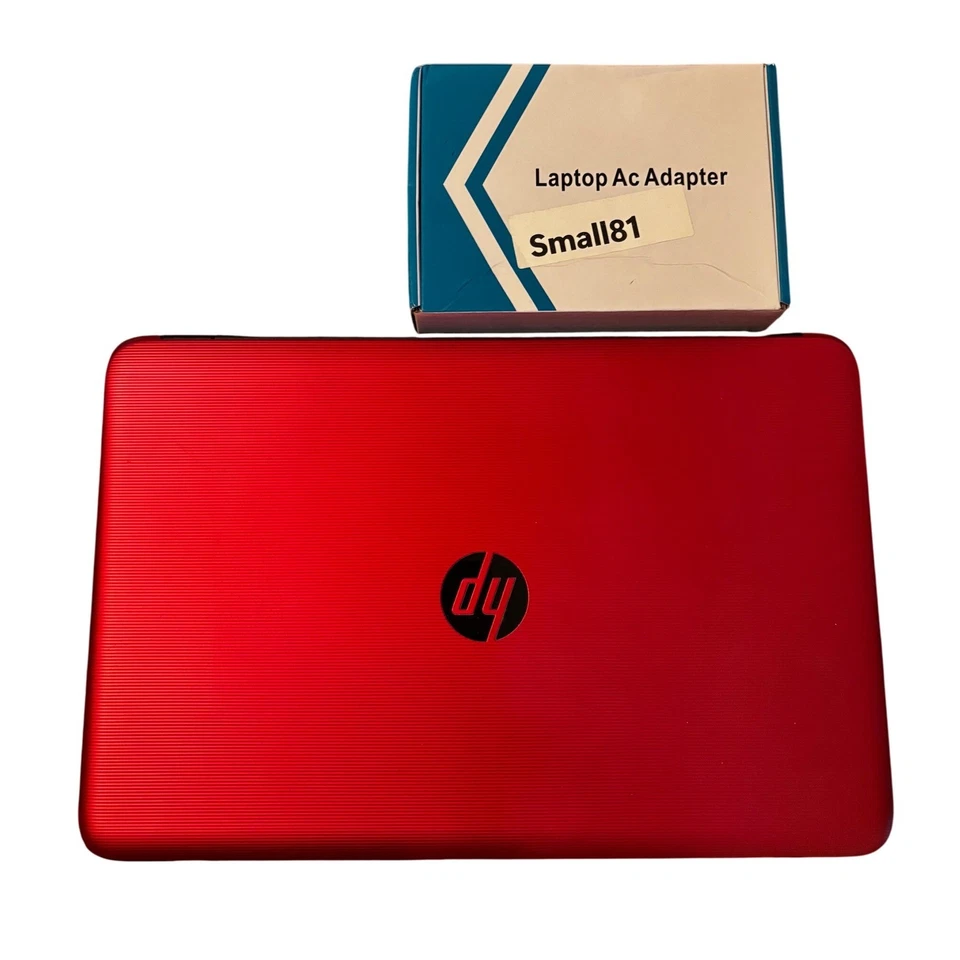HP 15.6 Red Laptop Intel Pentium 4GB RAM 500GB HDD Windows 10 WiFi DVD Excellent - Image 2 of 4