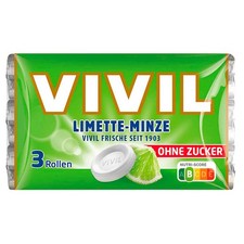 VIVIL® Limette-Minze ohne Zucker Bonbons 84,0 g